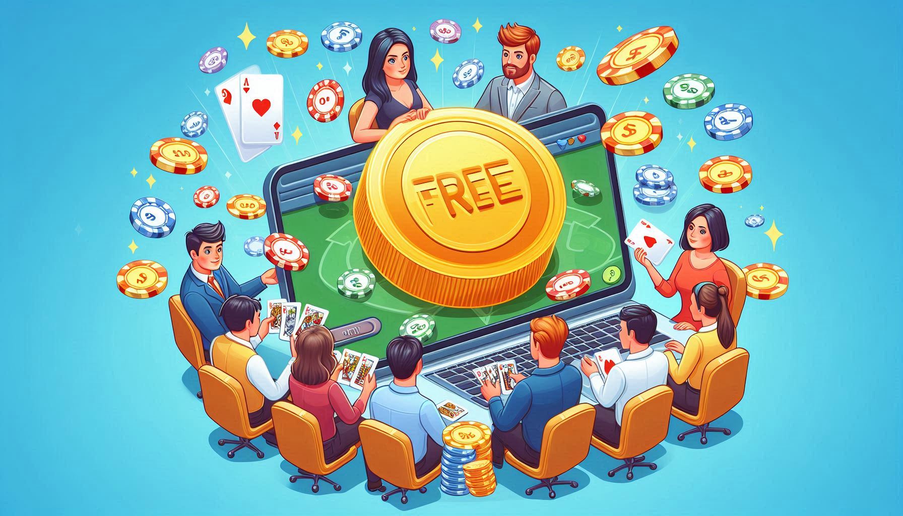 poker online free deposit